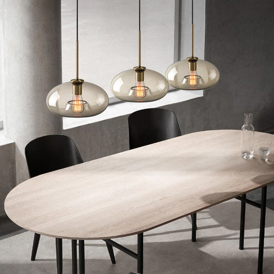 Millow Glass Shade Brass Fitting Pendant Light - Image 13