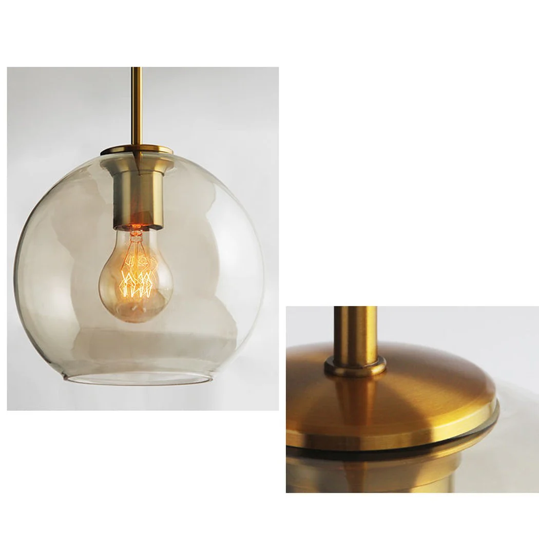 Millow Glass Shade Brass Fitting Pendant Light - Image 15