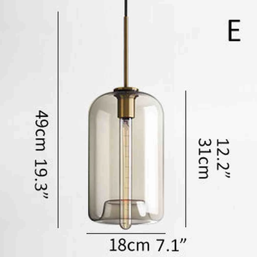 Millow Glass Shade Brass Fitting Pendant Light - Image 20