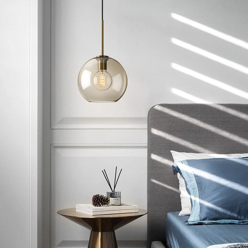 Millow Glass Shade Brass Fitting Pendant Light - Image 4