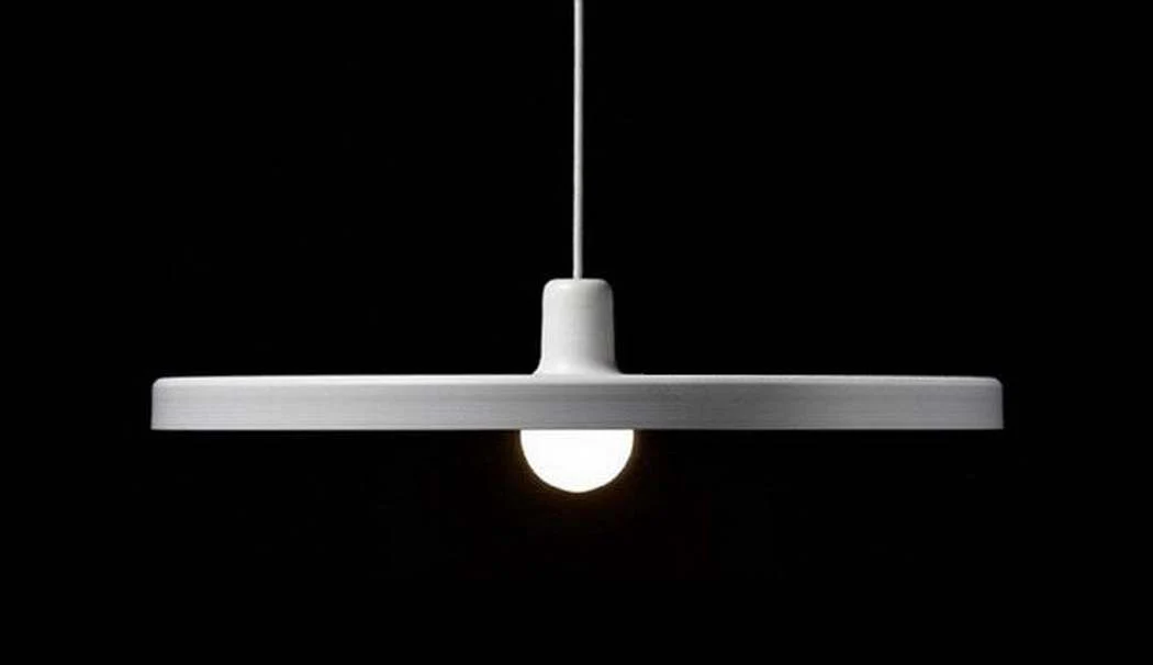 Minimalist White Disk Pendant Light - Image 2