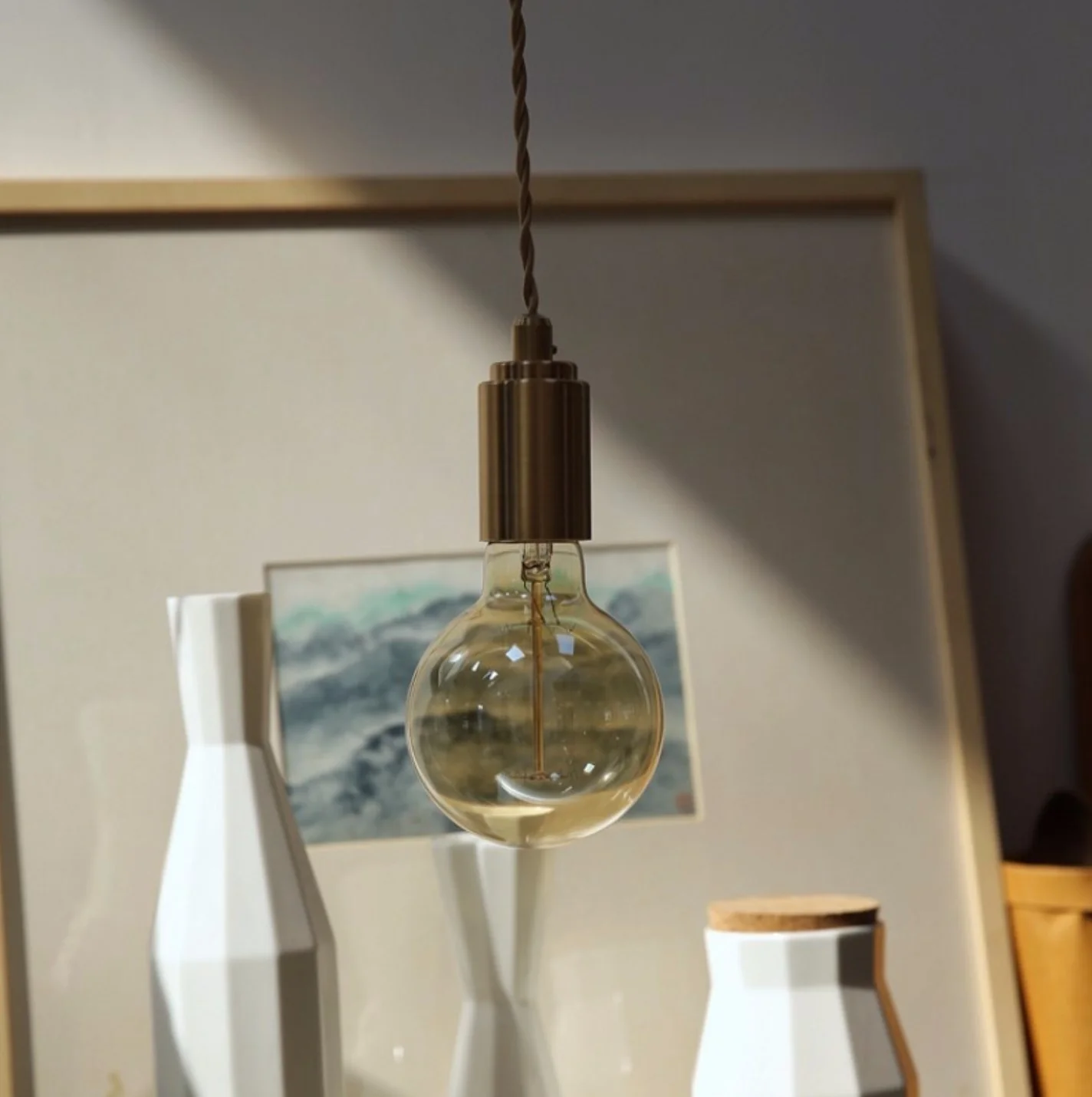 Mono Brass Gold fitting Pendant Light - Image 11