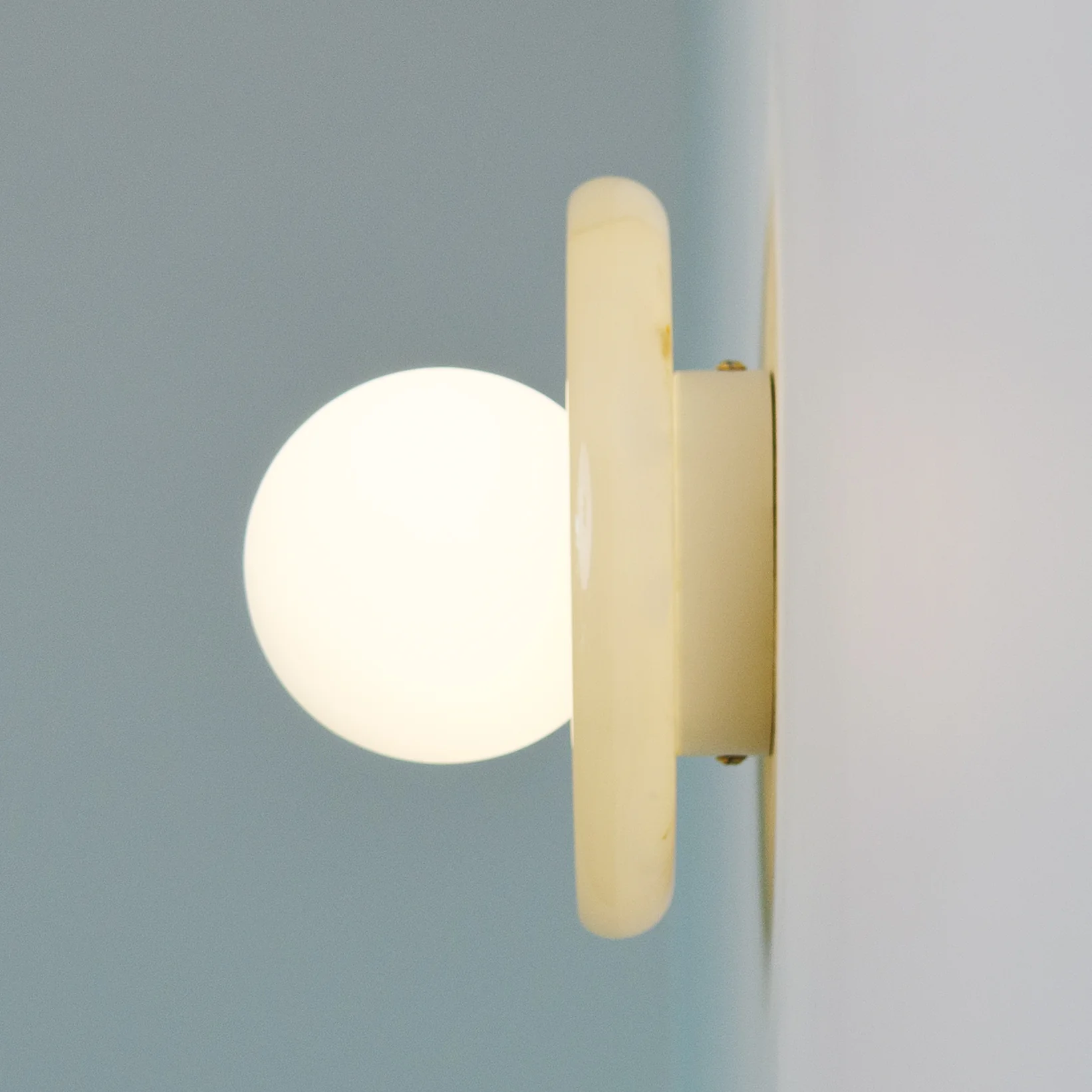 Nara Alabaster cloud stone bubble plate wall Light / sconce - Image 16