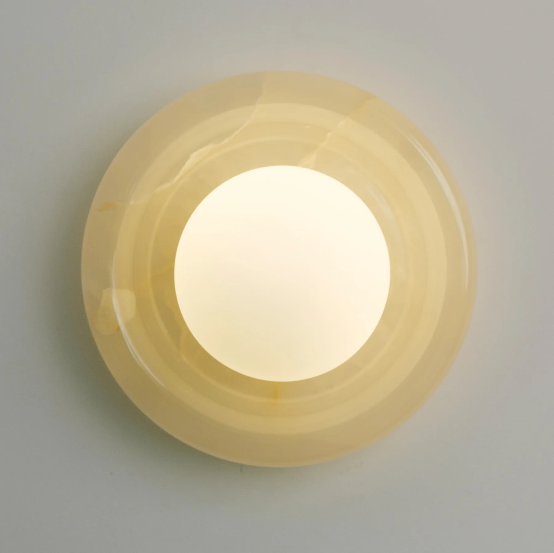 Nara Alabaster cloud stone bubble plate wall Light / sconce - Image 17