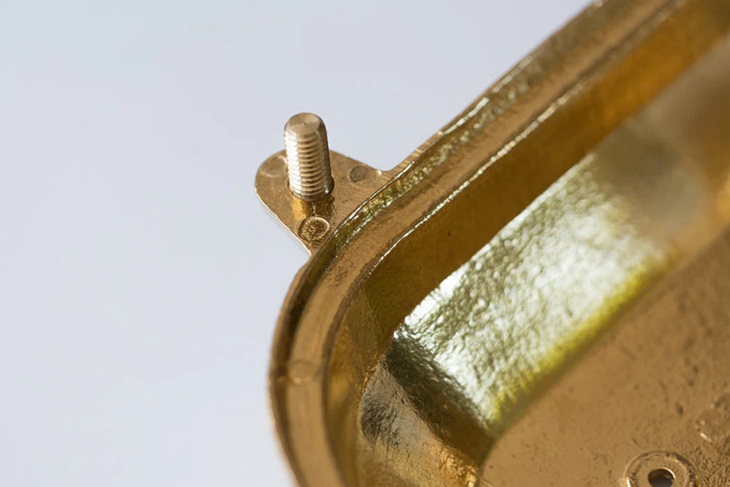 Nautilus Oval brass cage outdoor wall light / ceiling Light - Image 15