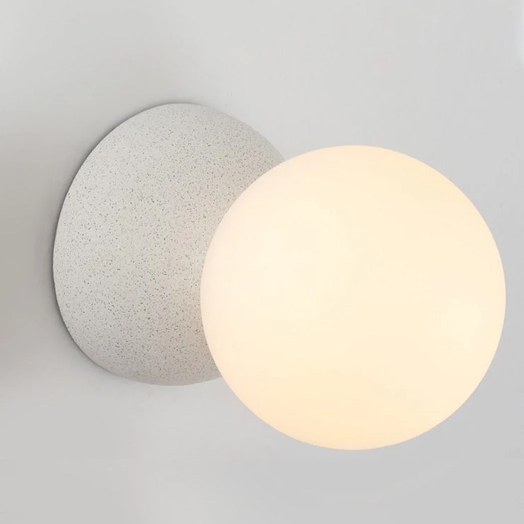 Nero Bianco Minimalist Stone Wall Sconce / Ceiling Light - Image 17