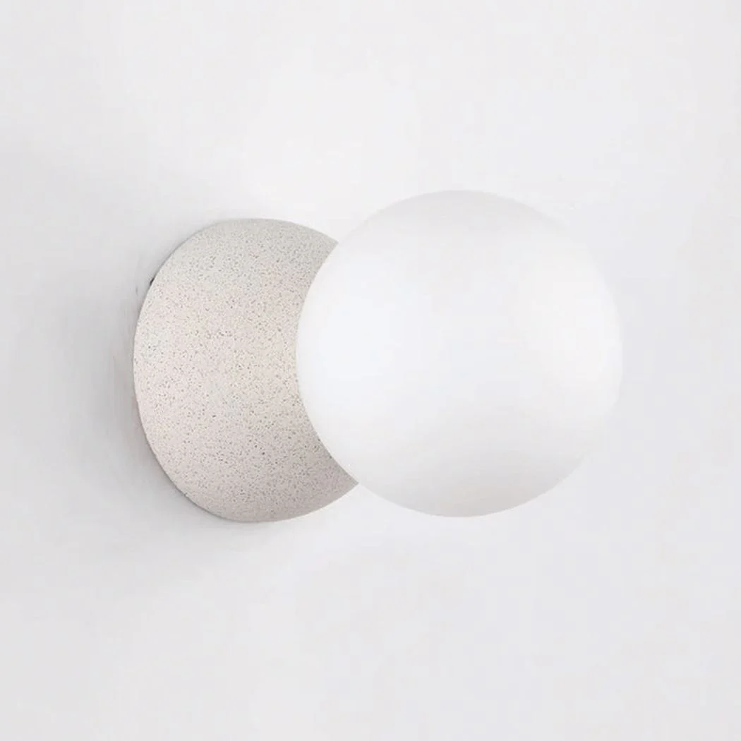 Nero Bianco Minimalist Stone Wall Sconce / Ceiling Light - Image 4