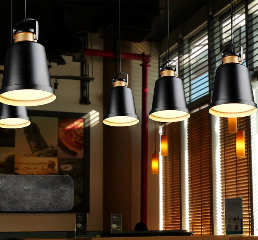 Newman Black Dome Industrial Loft Pendant Light - Image 10