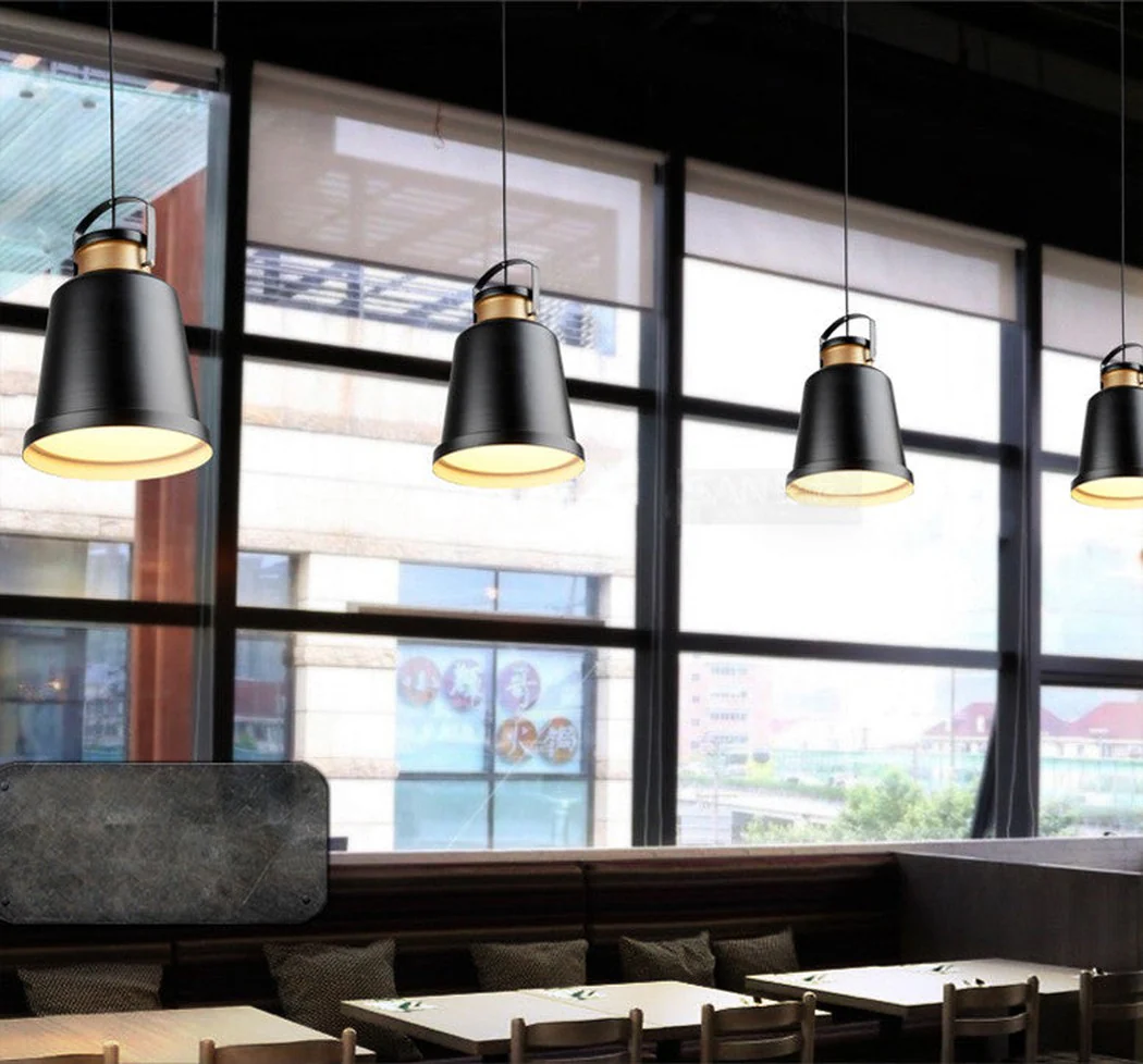 Newman Black Dome Industrial Loft Pendant Light - Image 13