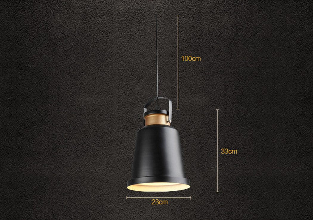 Newman Black Dome Industrial Loft Pendant Light - Image 16