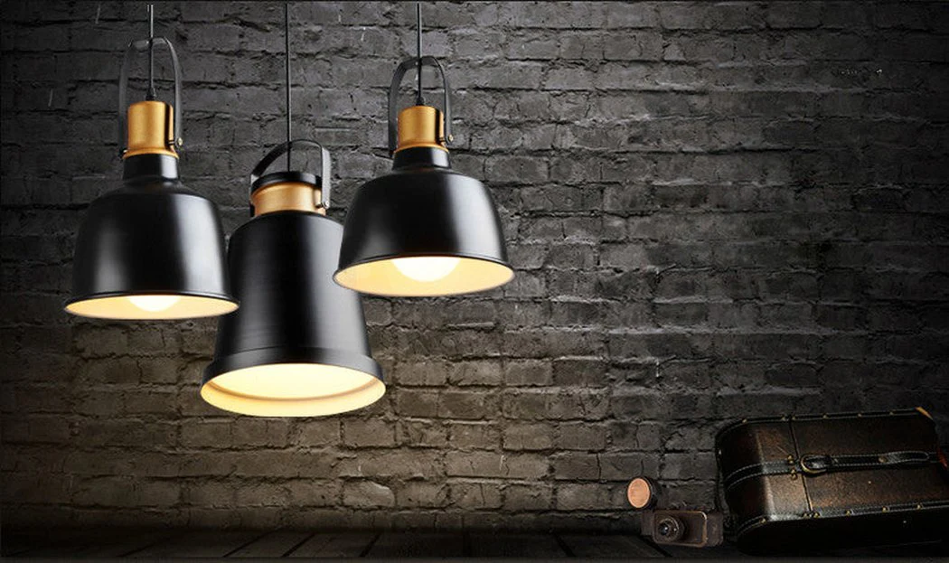 Newman Black Dome Industrial Loft Pendant Light - Image 17