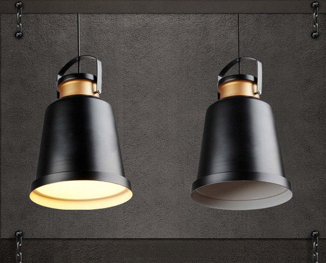 Newman Black Dome Industrial Loft Pendant Light - Image 19