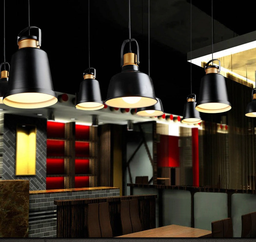 Newman Black Dome Industrial Loft Pendant Light - Image 5
