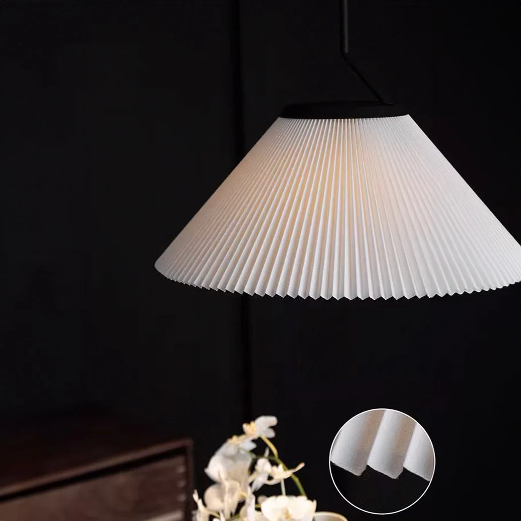 Nobu Pleated Shade Minimalist Pendant Light - Image 10