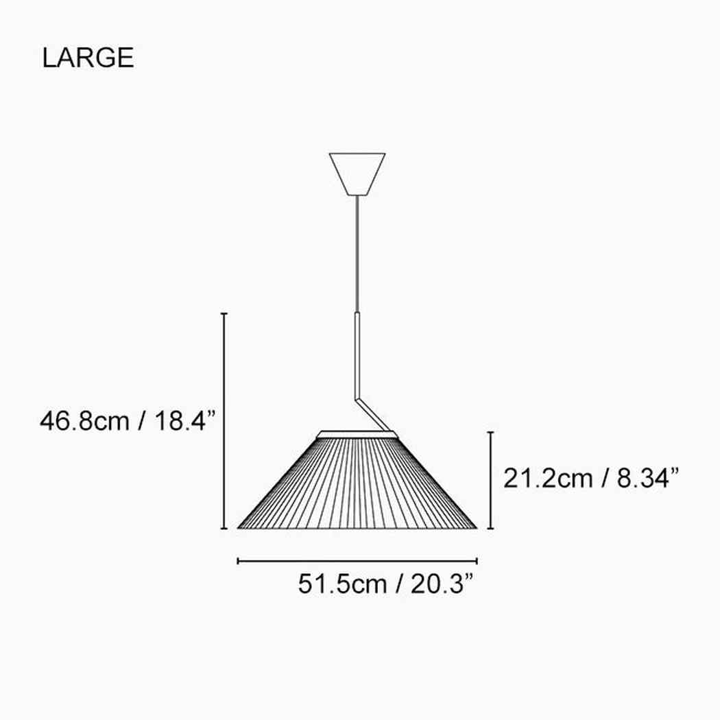 Nobu Pleated Shade Minimalist Pendant Light - Image 19
