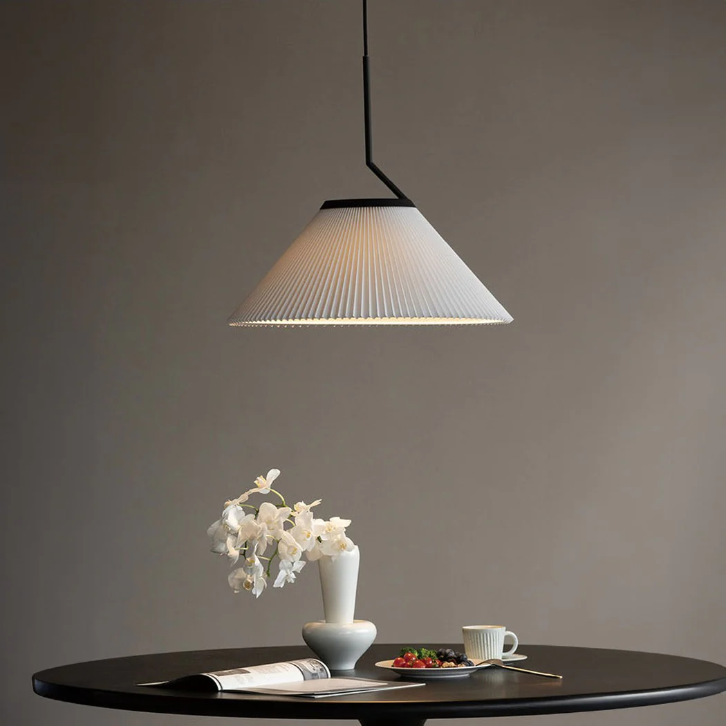 Nobu Pleated Shade Minimalist Pendant Light - Image 4