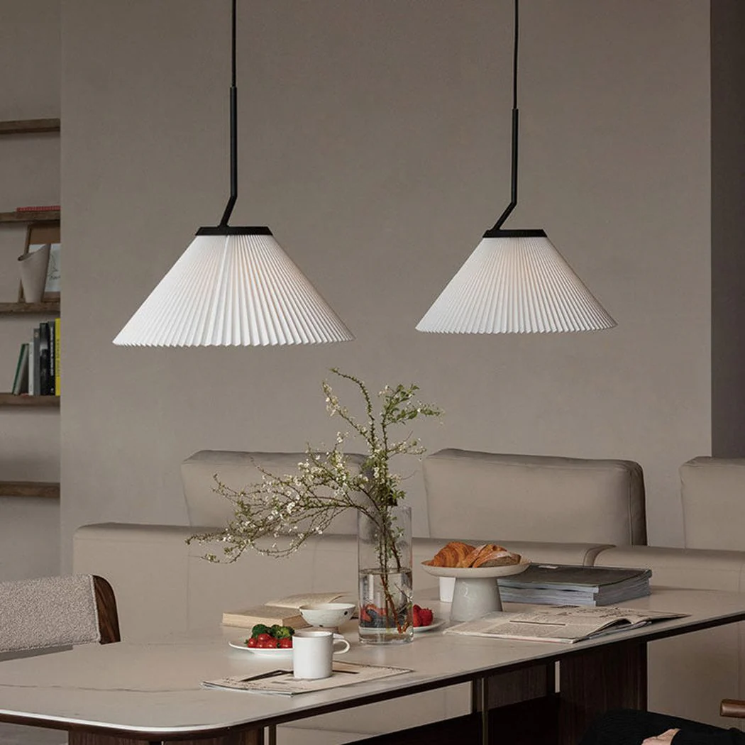 Nobu Pleated Shade Minimalist Pendant Light - Image 5