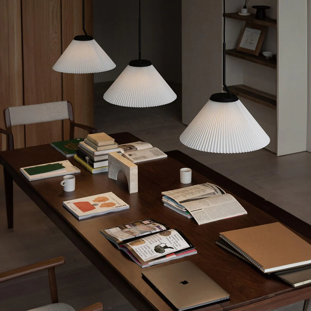 Nobu Pleated Shade Minimalist Pendant Light - Image 6