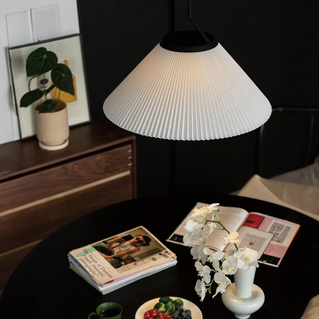 Nobu Pleated Shade Minimalist Pendant Light - Image 7