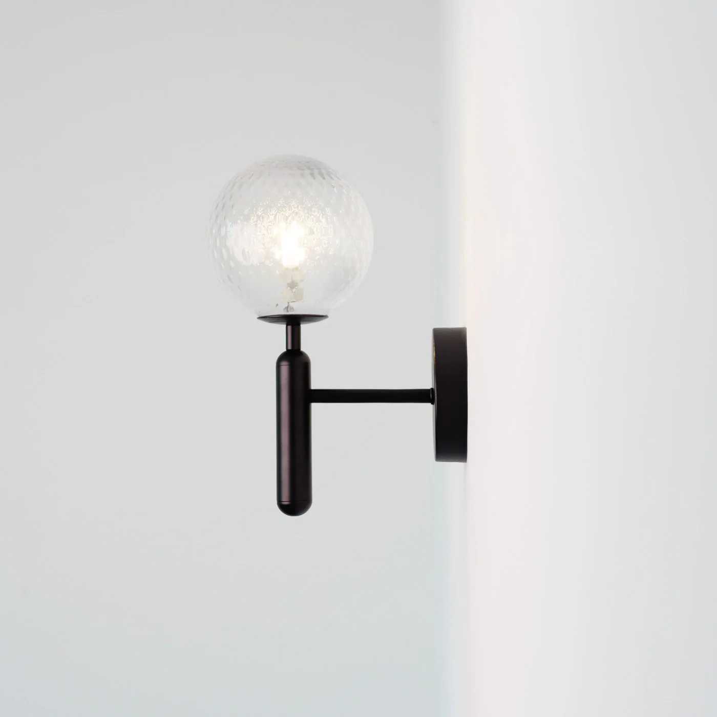 Nostra Minimalist Line Glass Globe Wall Light - Image 5