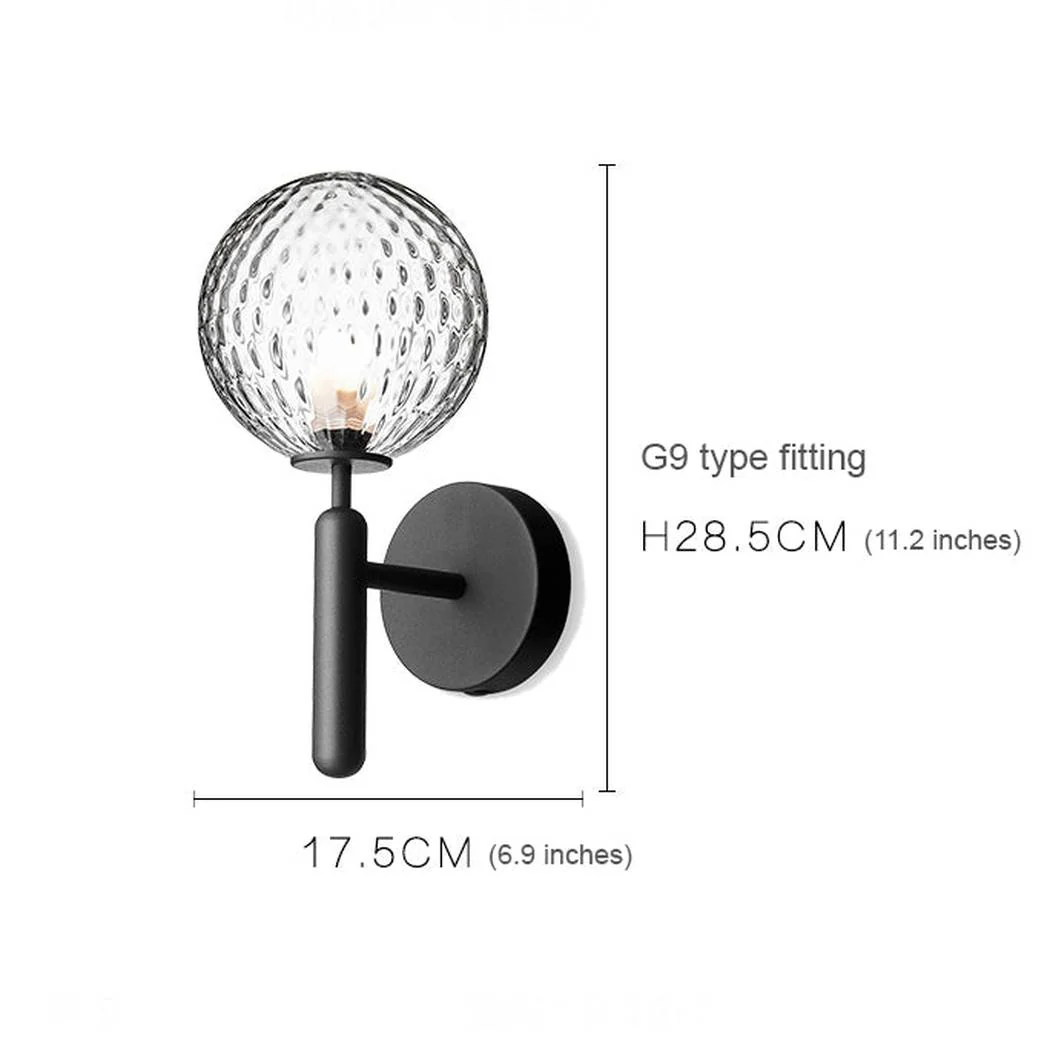 Nostra Minimalist Line Glass Globe Wall Light - Image 9