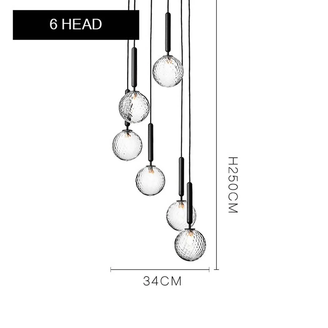Nostra Minimalist Faceted Crystal Glass cluster Chandelier - Image 5