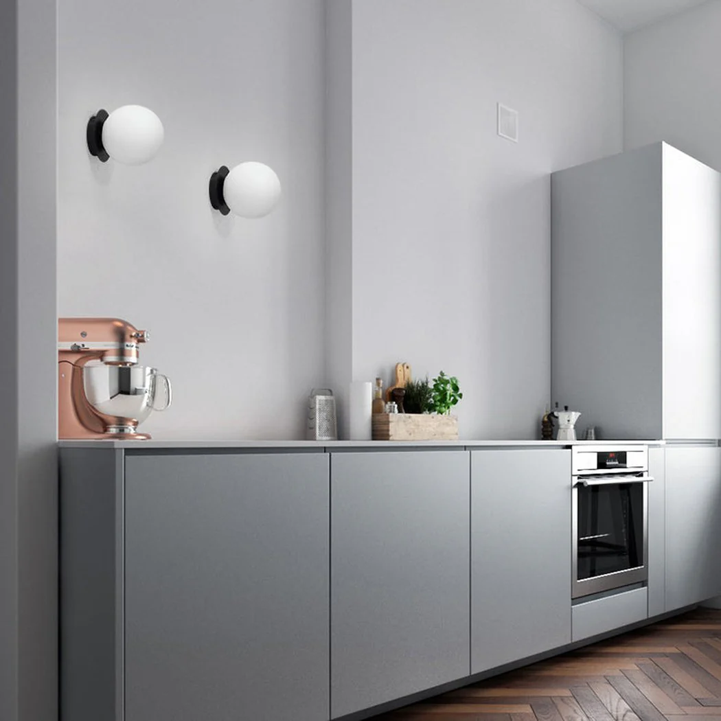 Odesa Black Round Sphere Minimalist Wall Light / Ceiling Light - Image 5