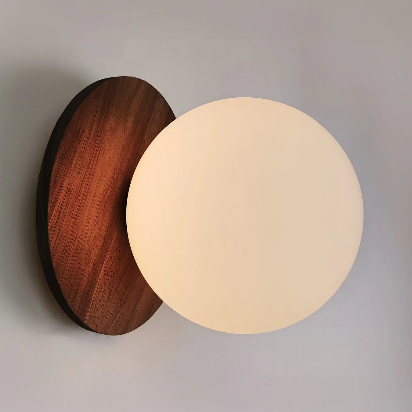Odesa Wooden Plate Minimalist Line Wall Light