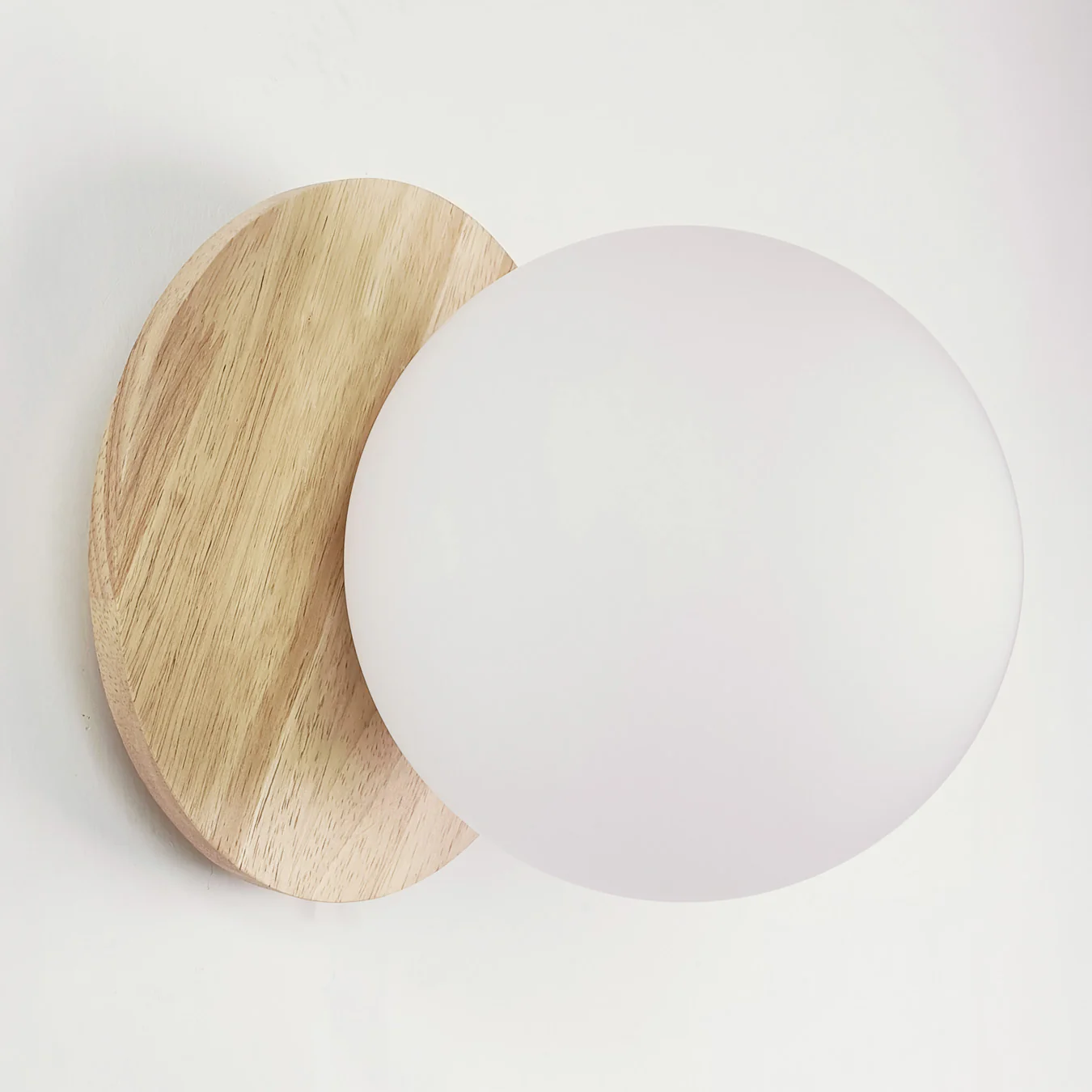 Odesa Wooden Plate Minimalist Line Wall Light - Image 9