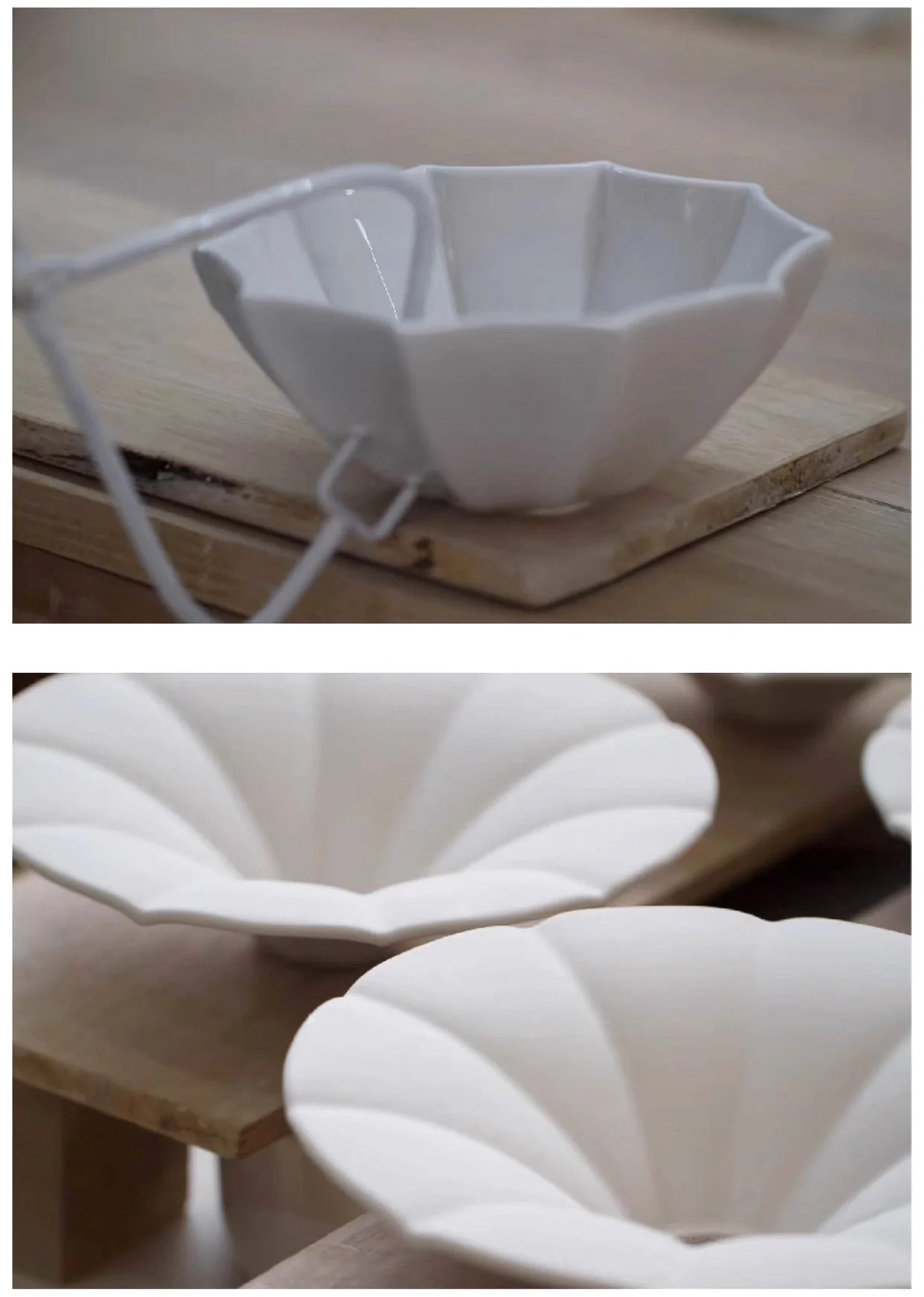 Odette Porcelain Shade Brass Fitting Pendant Light - Image 23