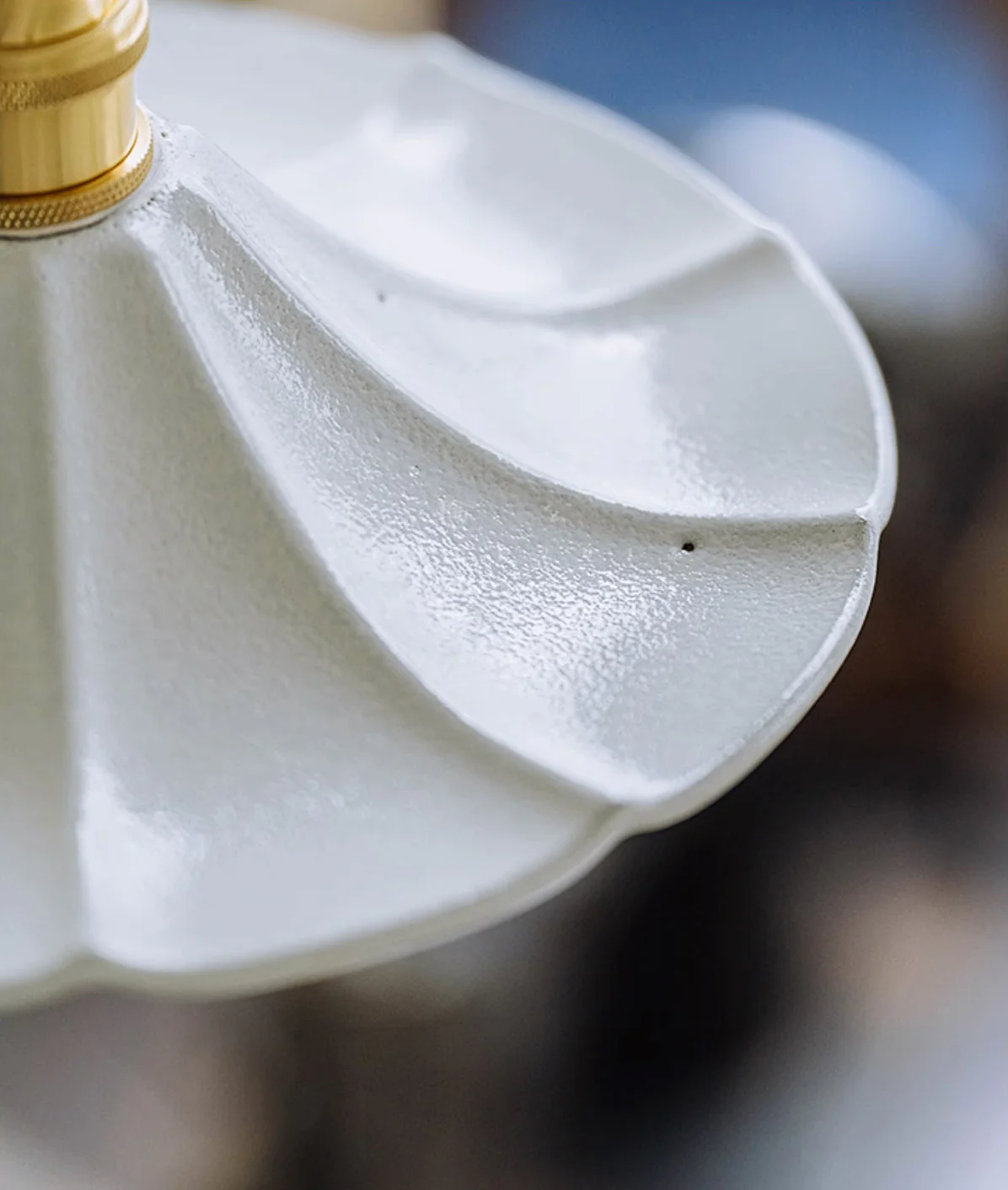 Odette Porcelain Shade Brass Fitting Pendant Light - Image 25