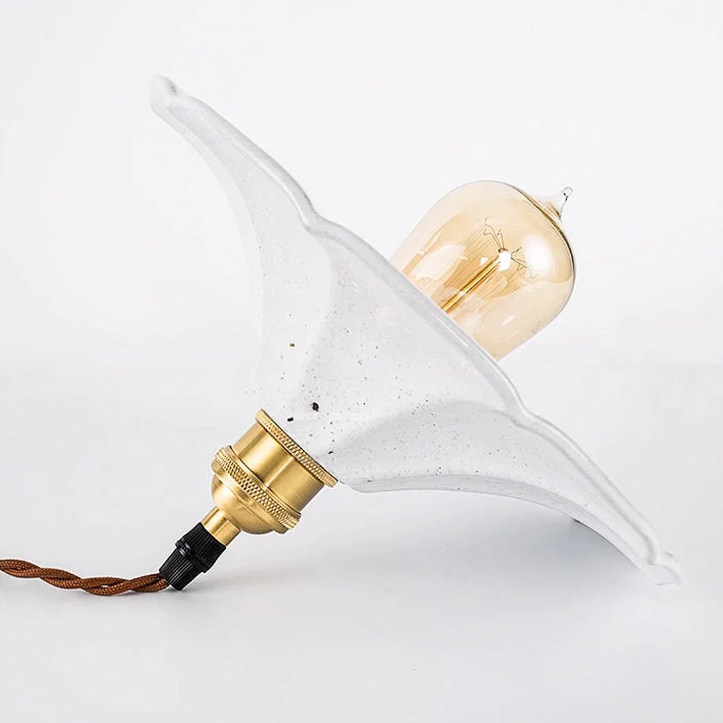 Odette Porcelain Shade Brass Fitting Pendant Light - Image 9