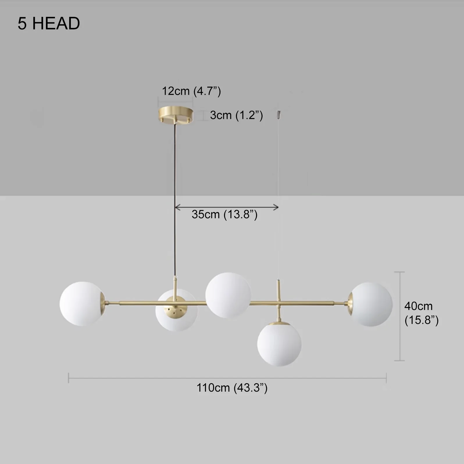 Olive Tree Milky Glass Kitchen Island line pendant light - Image 10