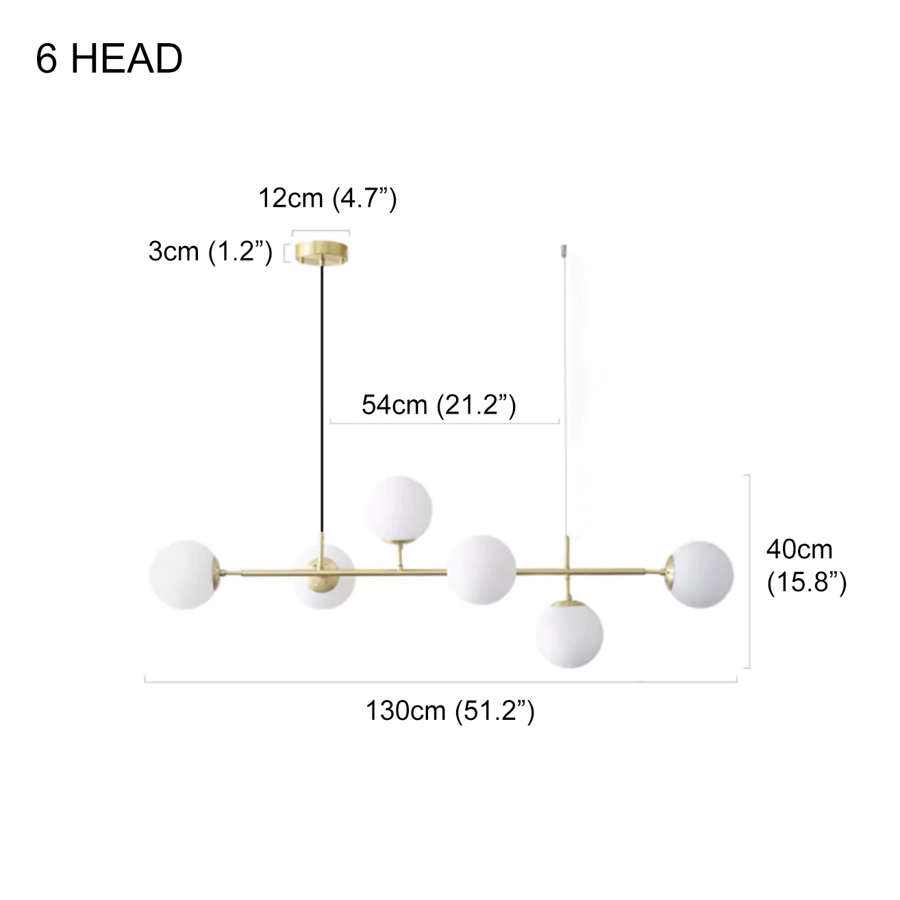Olive Tree Milky Glass Kitchen Island line pendant light - Image 9