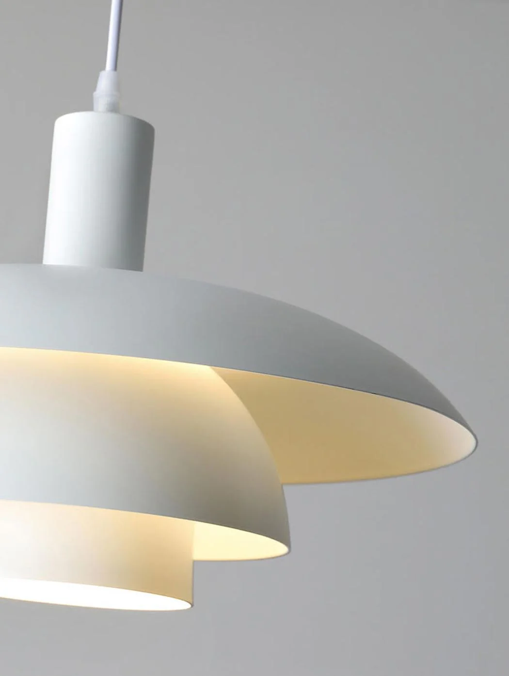 Otago White Mid Century Modern Pendant Light - Image 2