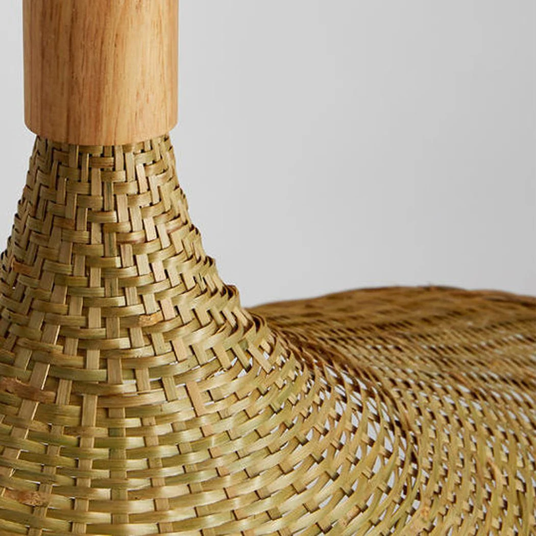 Panama Rattan Wicker Bamboo Pendant Light - Image 7