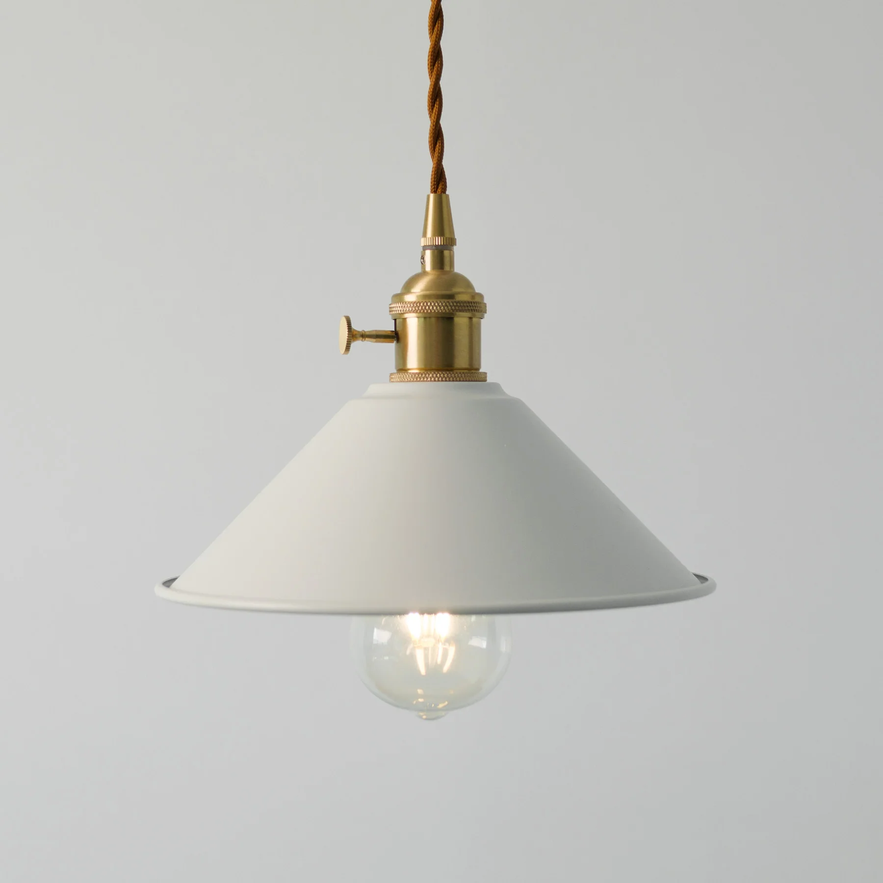 Coloured Cone Shade Industrial Pendant Light - Image 10