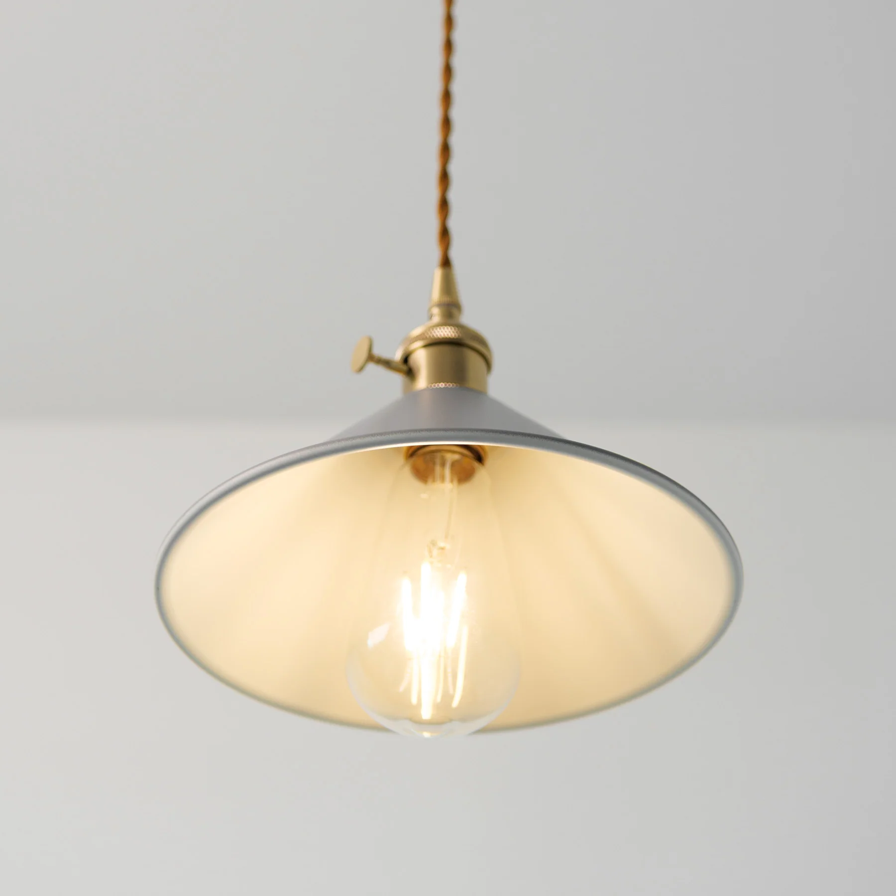 Coloured Cone Shade Industrial Pendant Light - Image 11