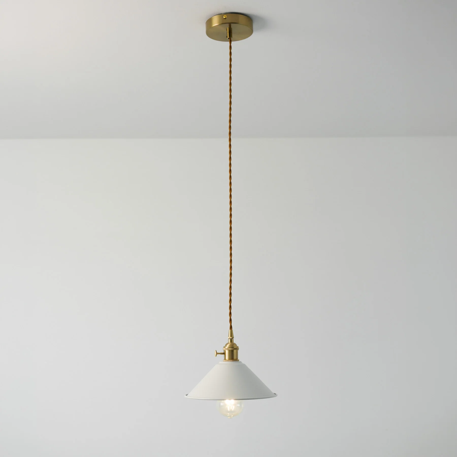 Coloured Cone Shade Industrial Pendant Light - Image 12