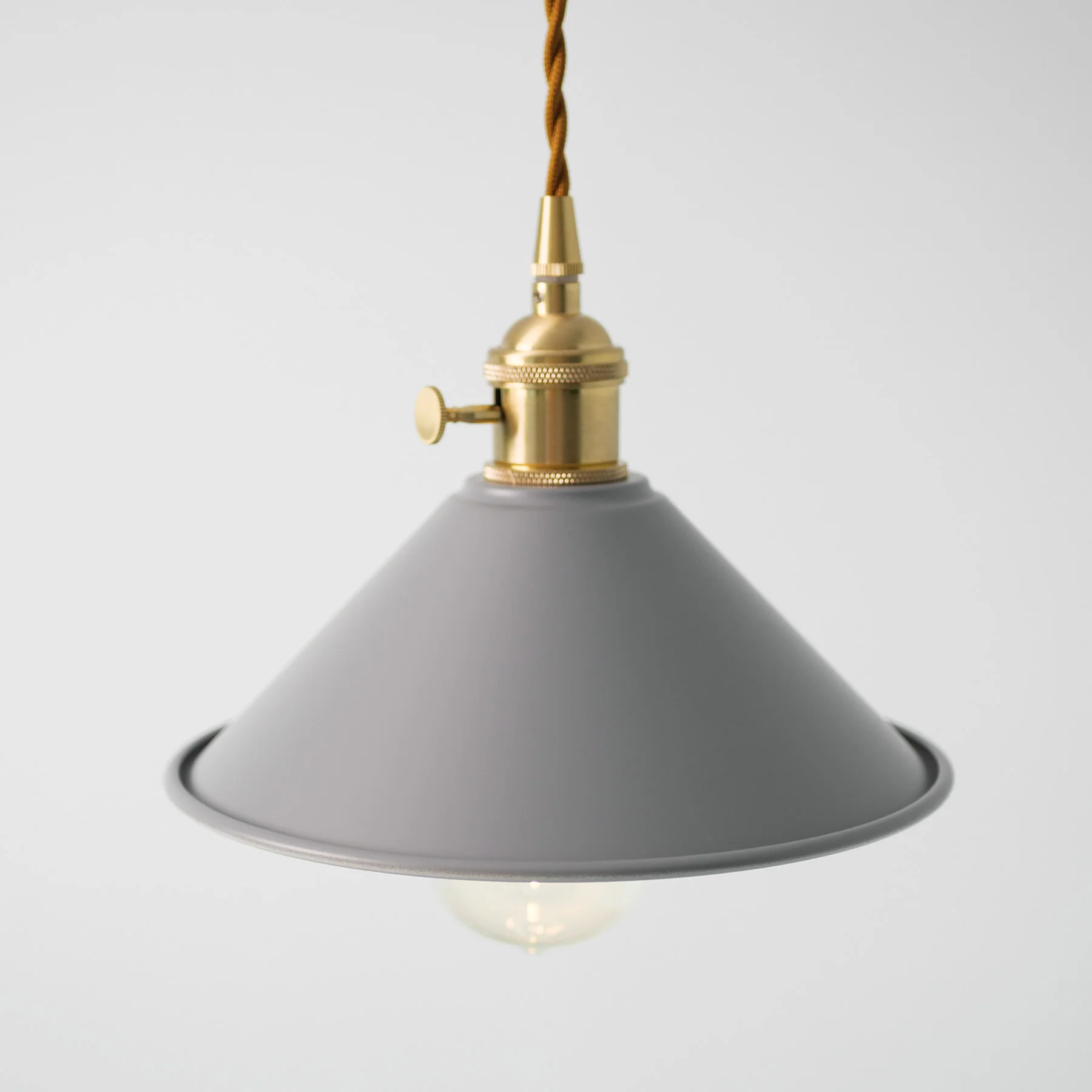 Coloured Cone Shade Industrial Pendant Light - Image 15