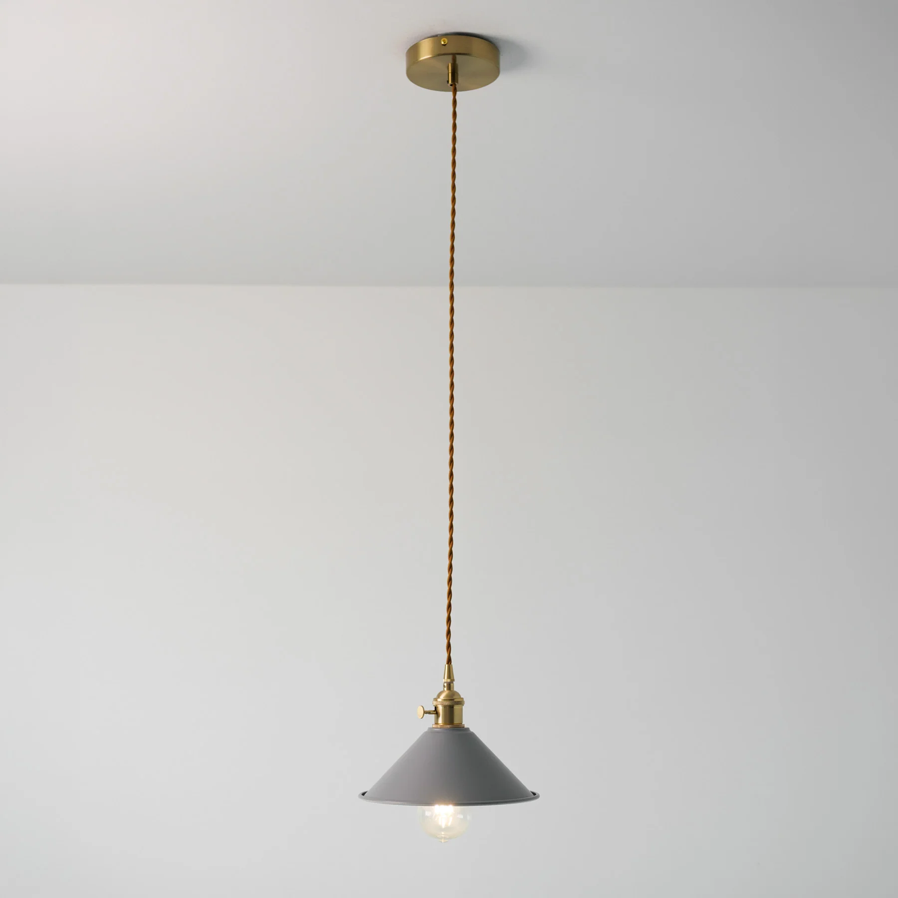 Coloured Cone Shade Industrial Pendant Light - Image 16