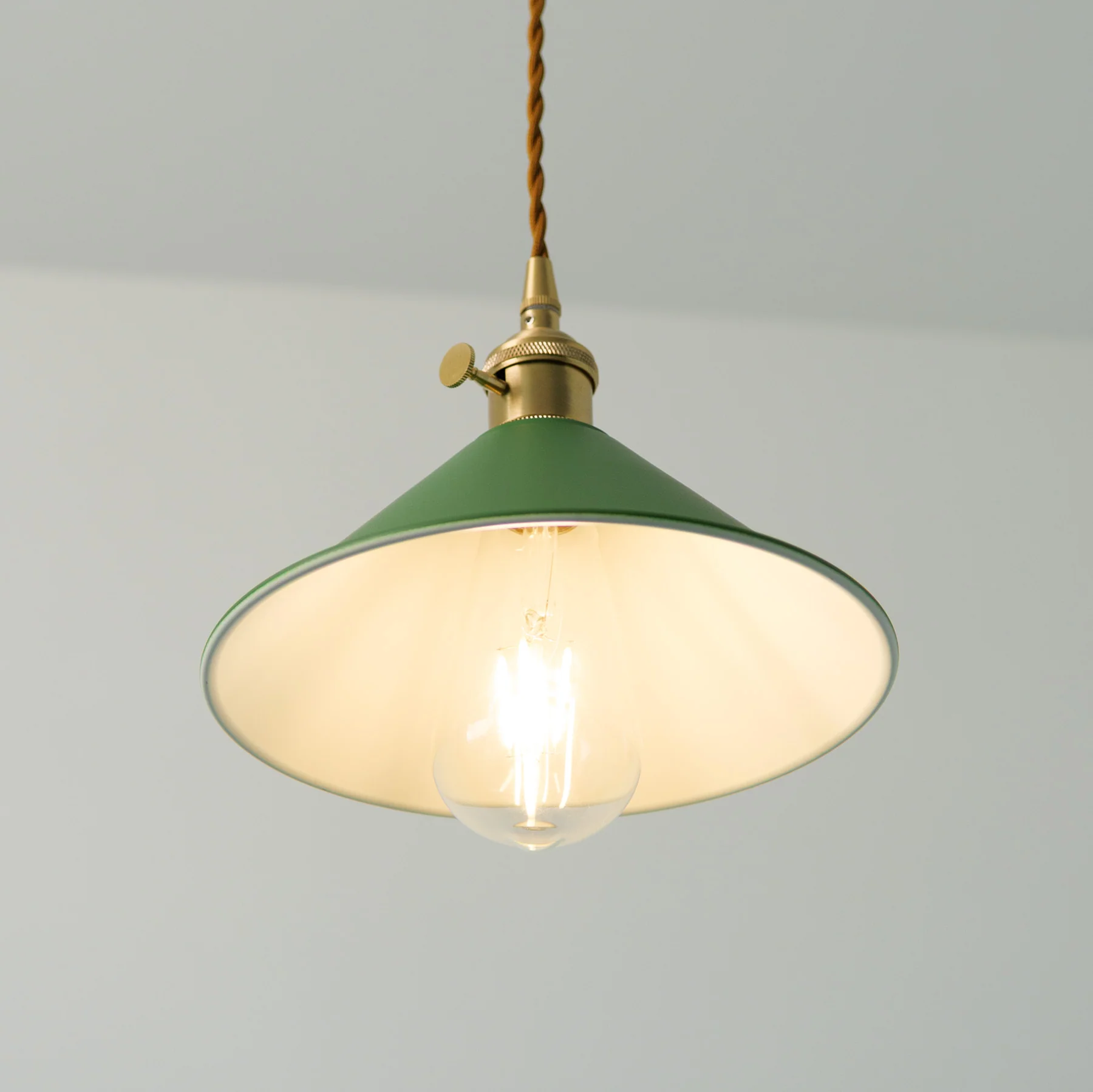 Coloured Cone Shade Industrial Pendant Light - Image 19