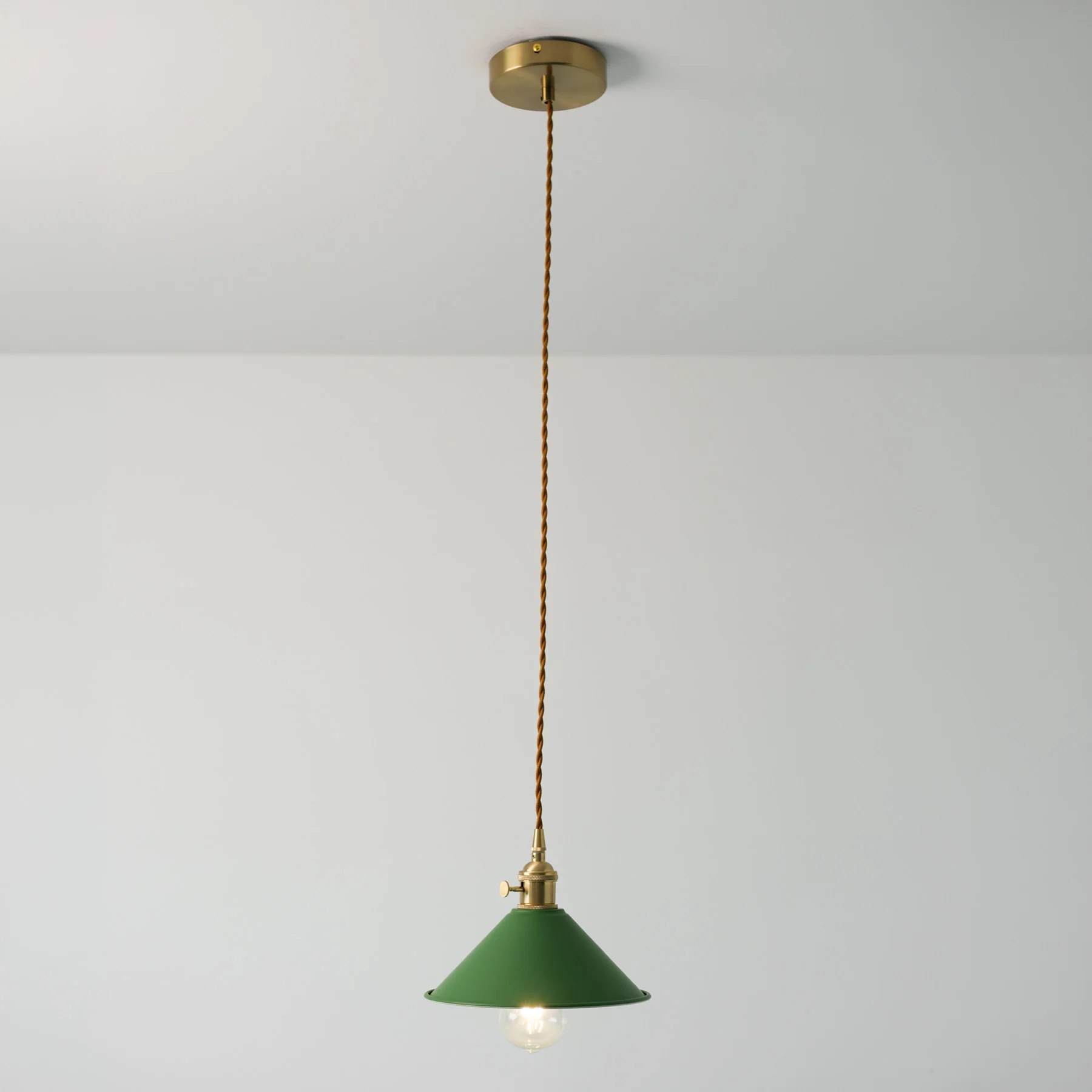 Coloured Cone Shade Industrial Pendant Light - Image 20