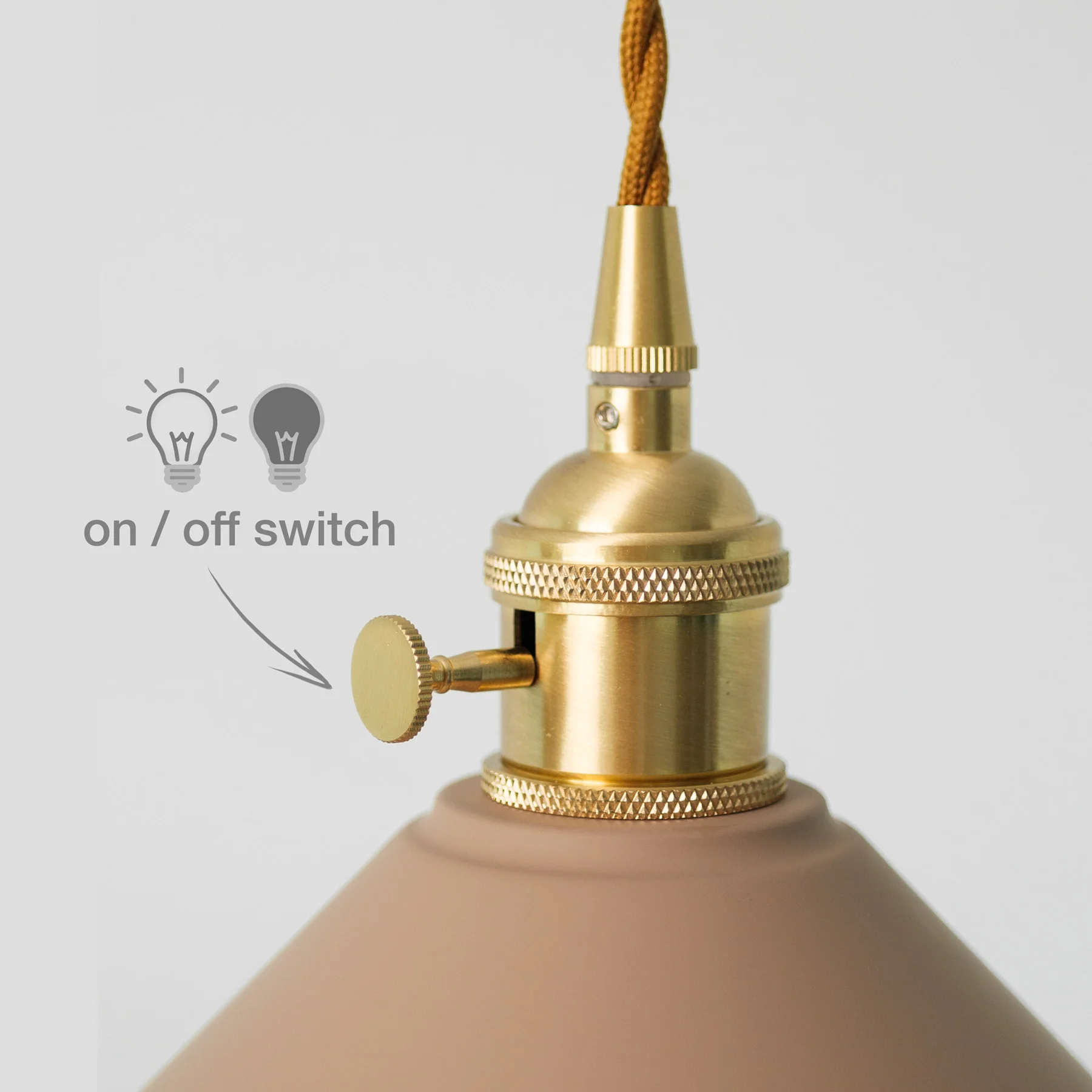 Coloured Cone Shade Industrial Pendant Light - Image 3