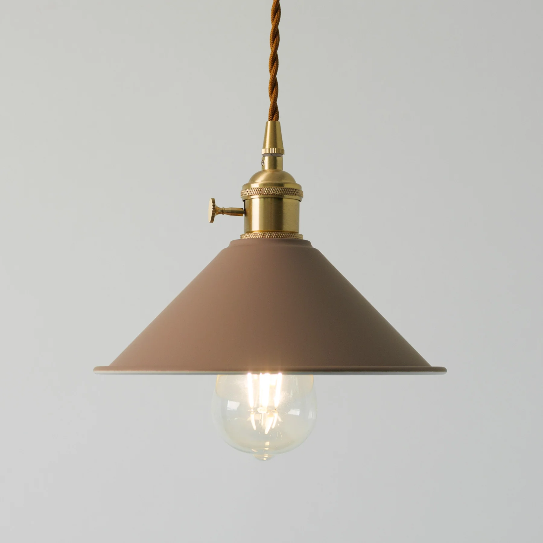 Coloured Cone Shade Industrial Pendant Light - Image 5