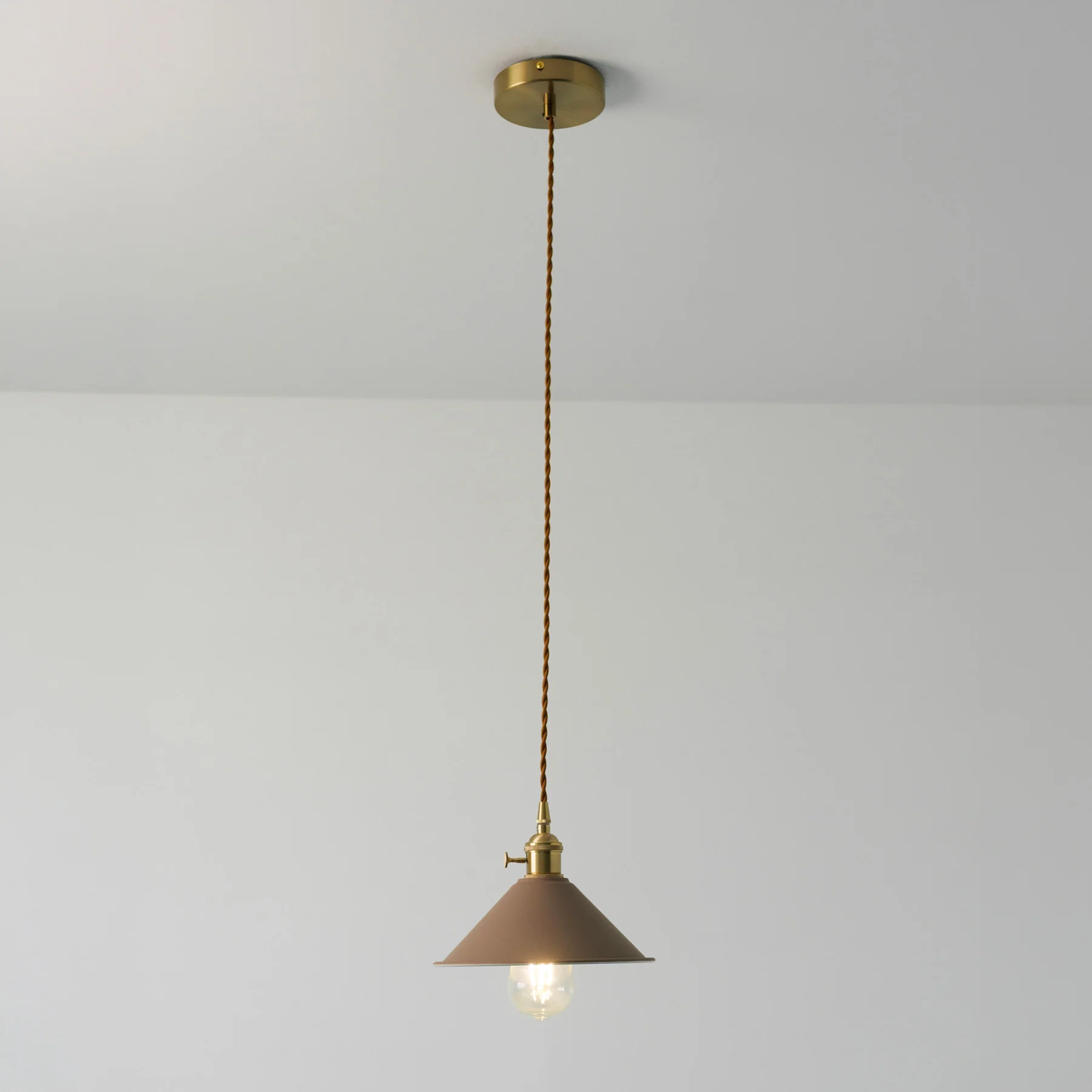 Coloured Cone Shade Industrial Pendant Light - Image 8