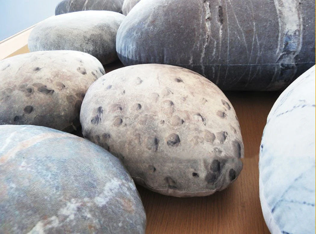 Patterned Pebble Stone Cushion Pillow Cover (Pack of 6) - Image 2