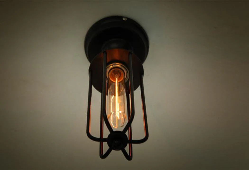 Pencil Cage Industrial Retro Vintage Ceiling Light - Image 3