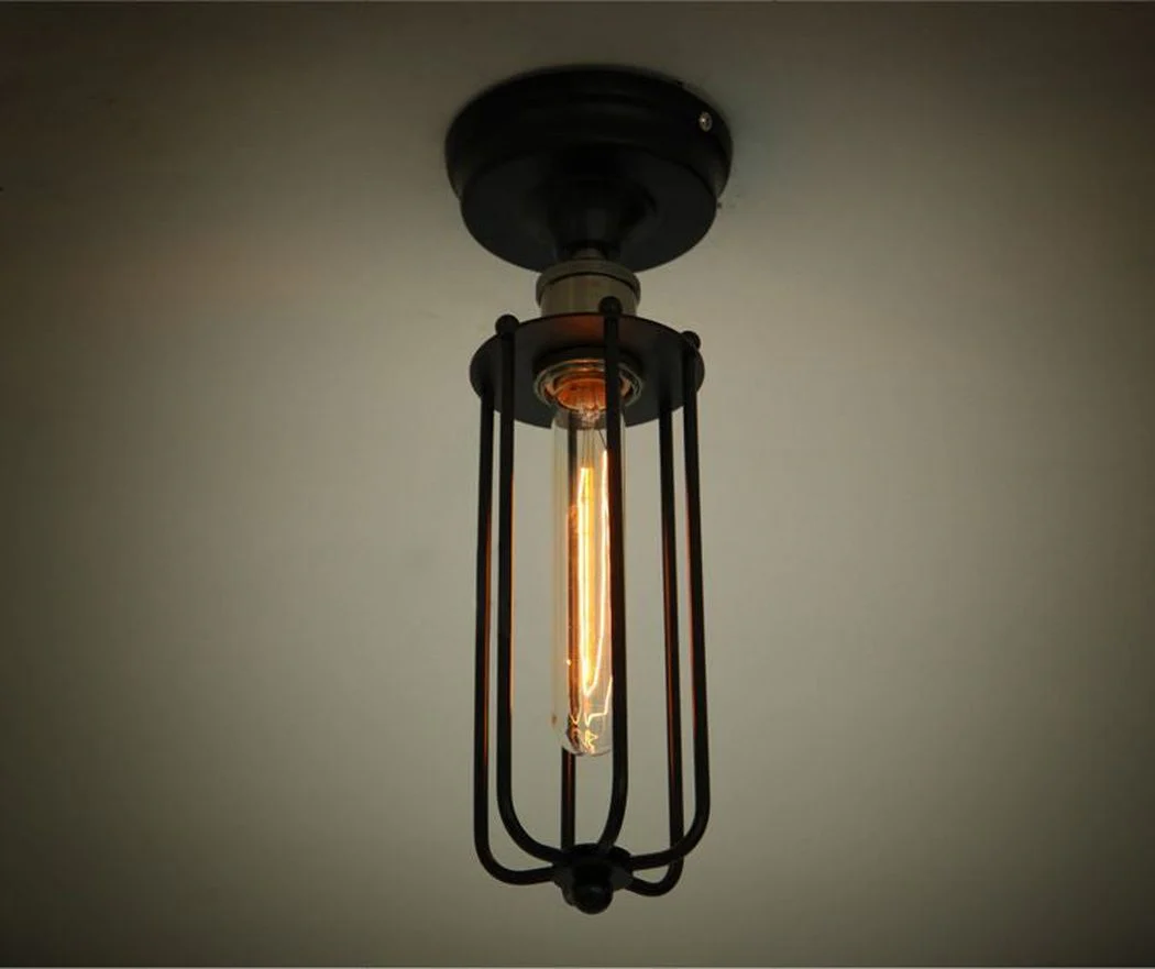 Pencil Cage Industrial Retro Vintage Ceiling Light - Image 4