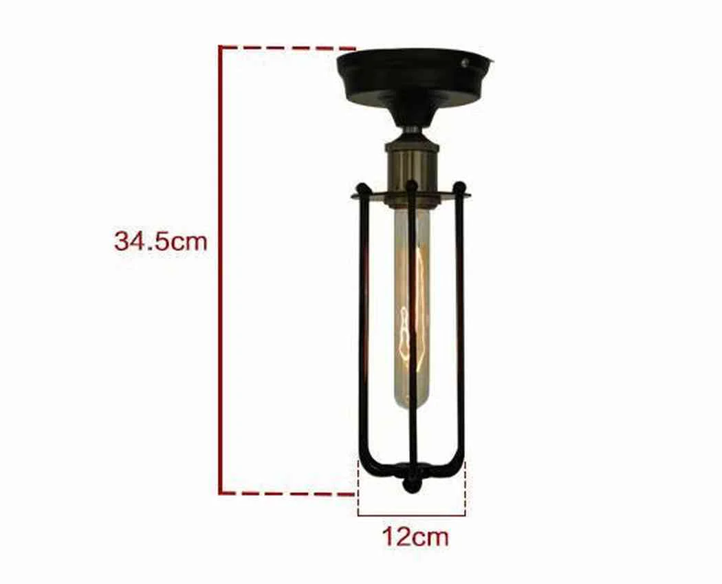 Pencil Cage Industrial Retro Vintage Ceiling Light - Image 7